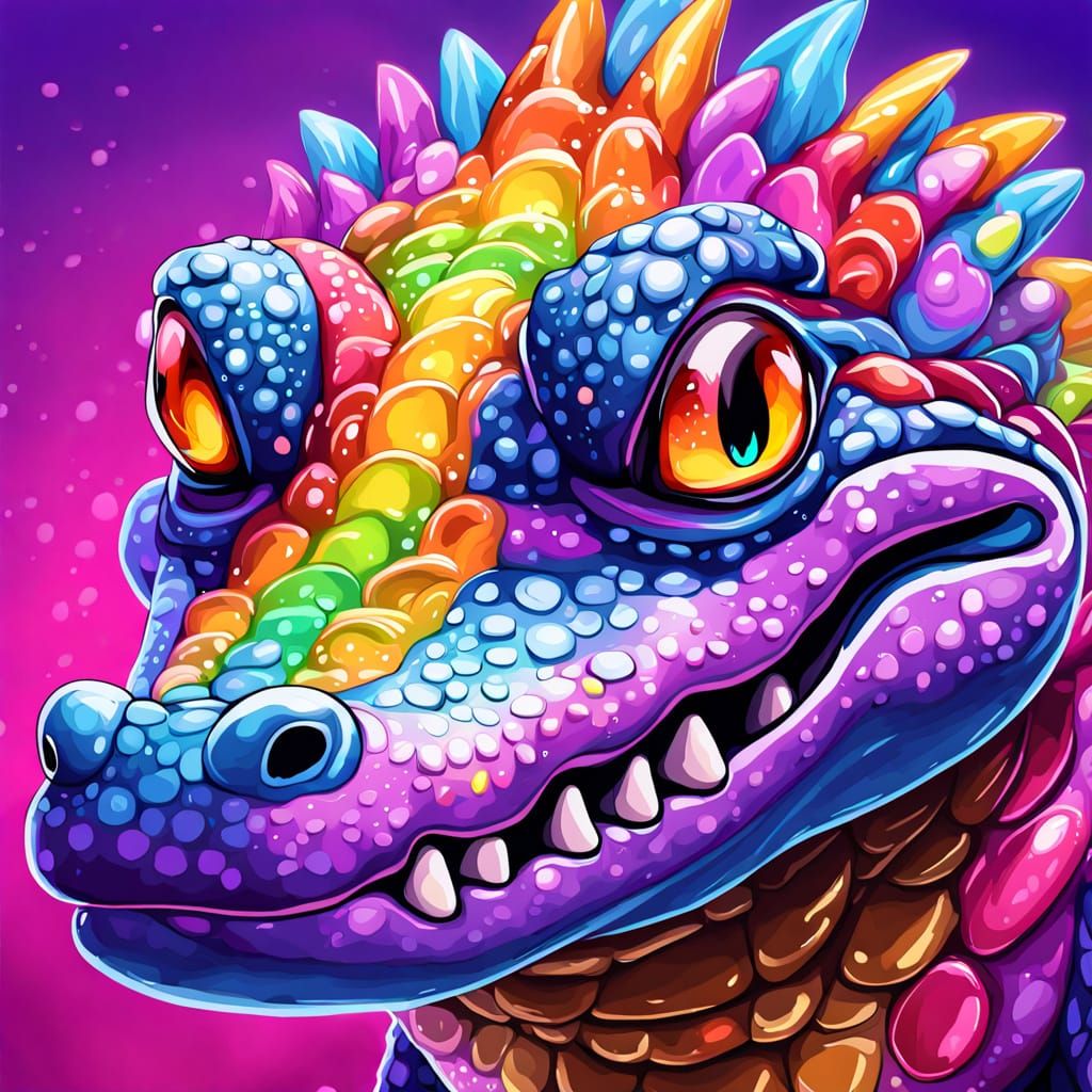 Lisa Frank alligator