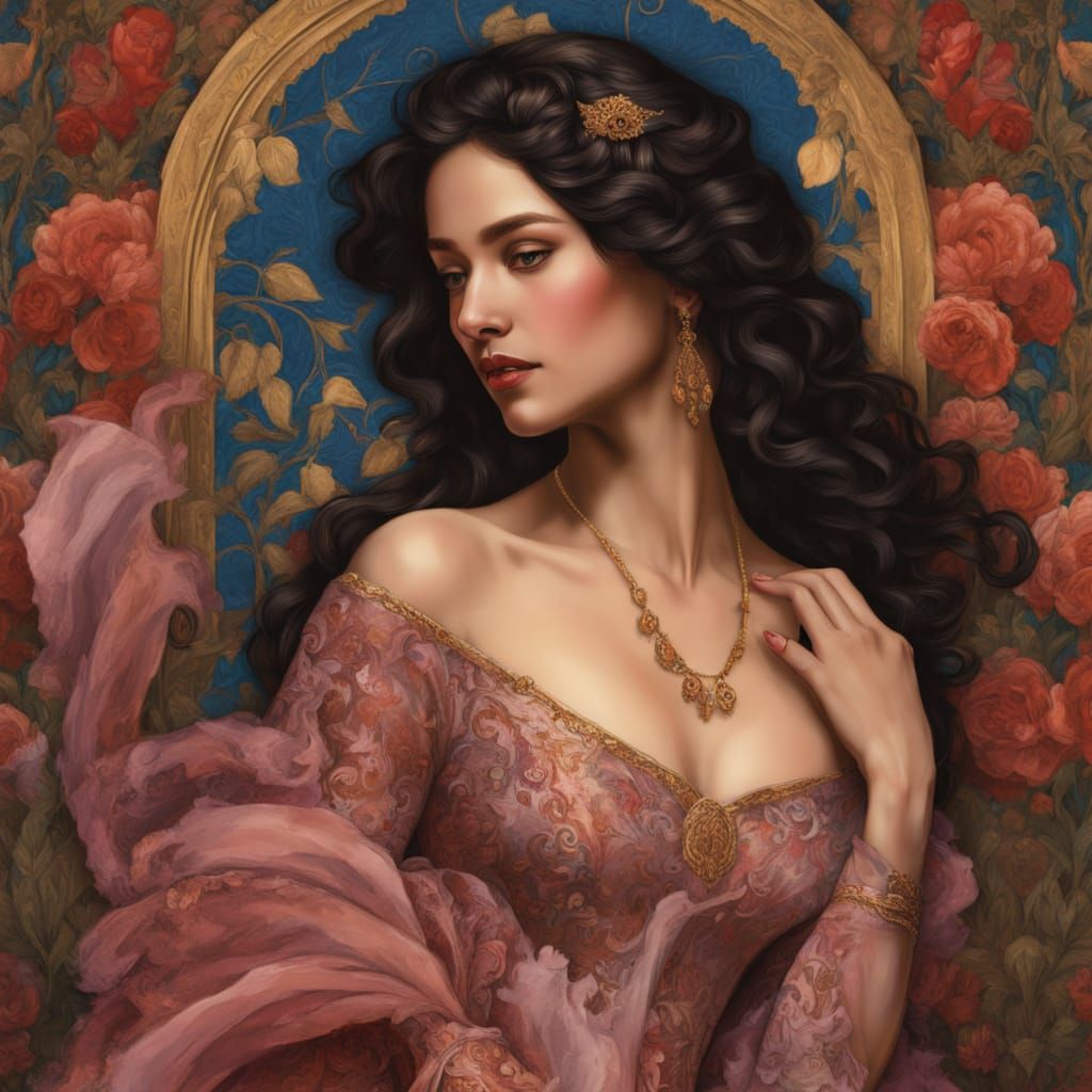 Renaissance Portrait of Puerto Rican Woman