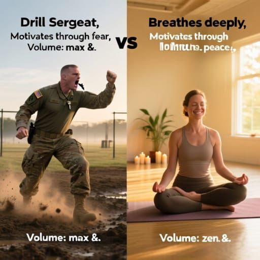 Drill Sergeant vs Yoga Instructor: Chaos vs Calm Comparison