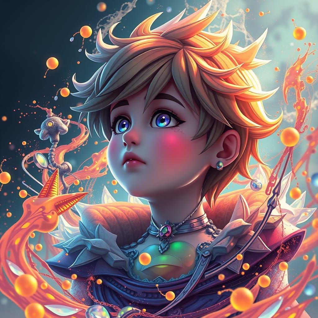 Fantastical Splash Screen Logo in Deep, Intricate Detail