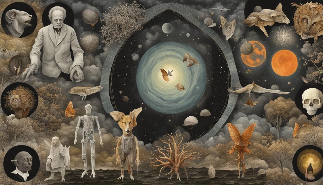 Mystical Galaxy Creation: A Digital Collage