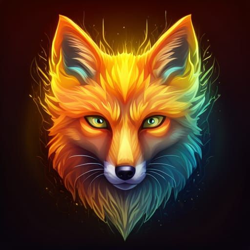 Fiery Fox Detective Portrait in Fantasy Art Style
