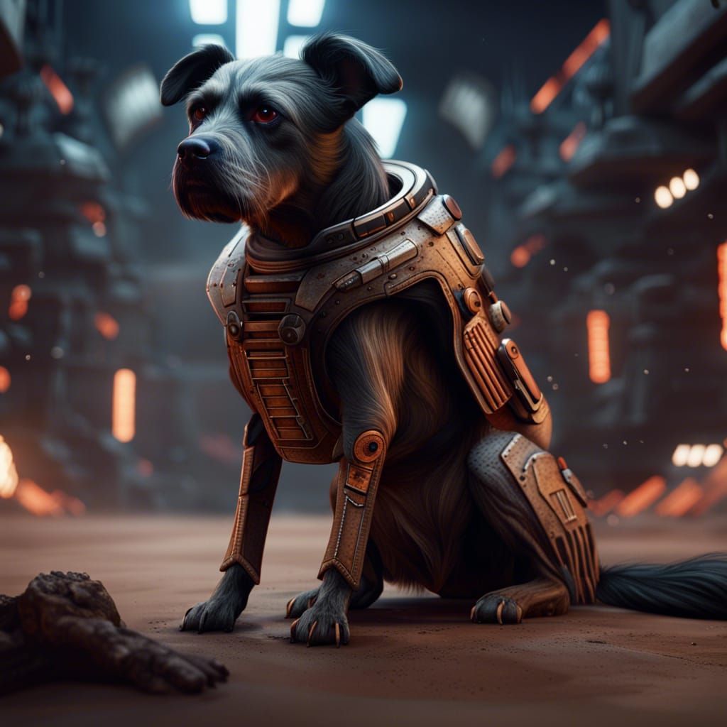 Star Wars Dog Matte Painting in 8K