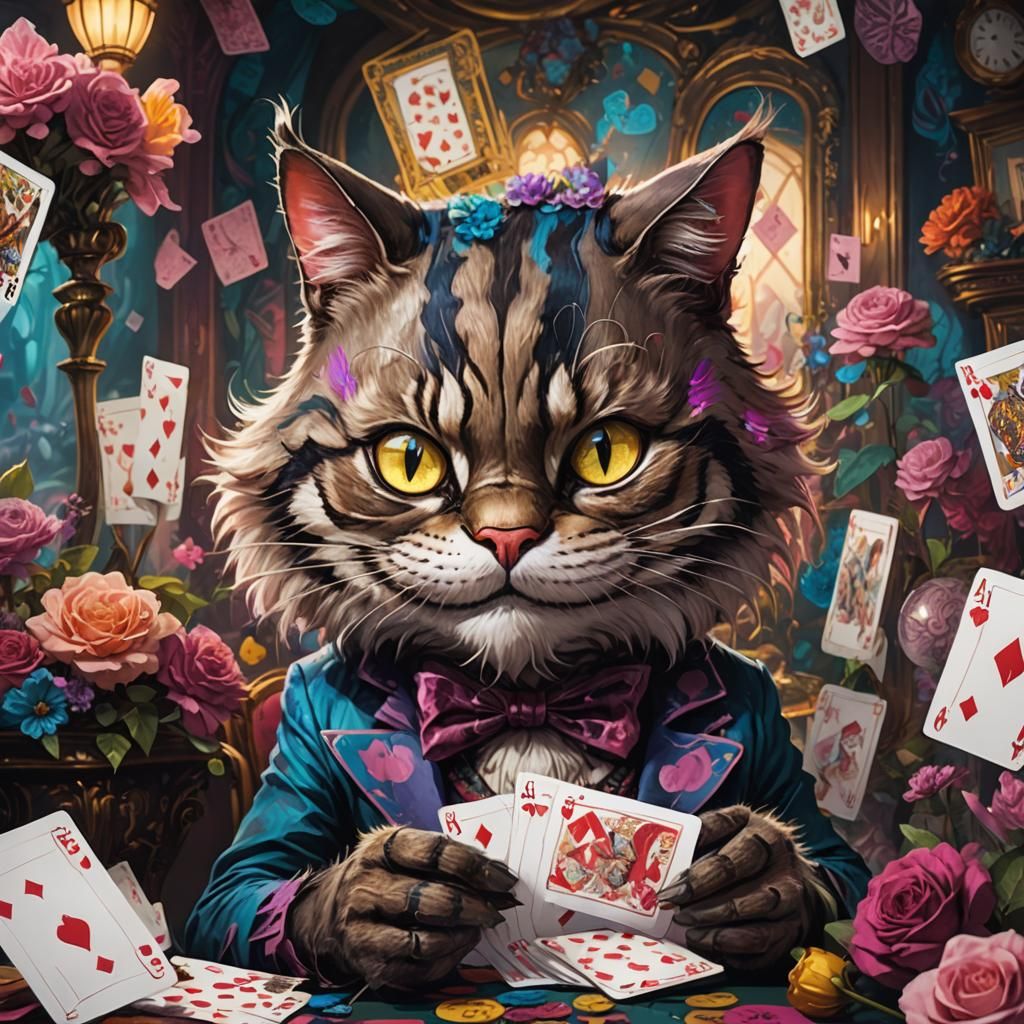 Cheshire Cat in Wonderland Concept Art