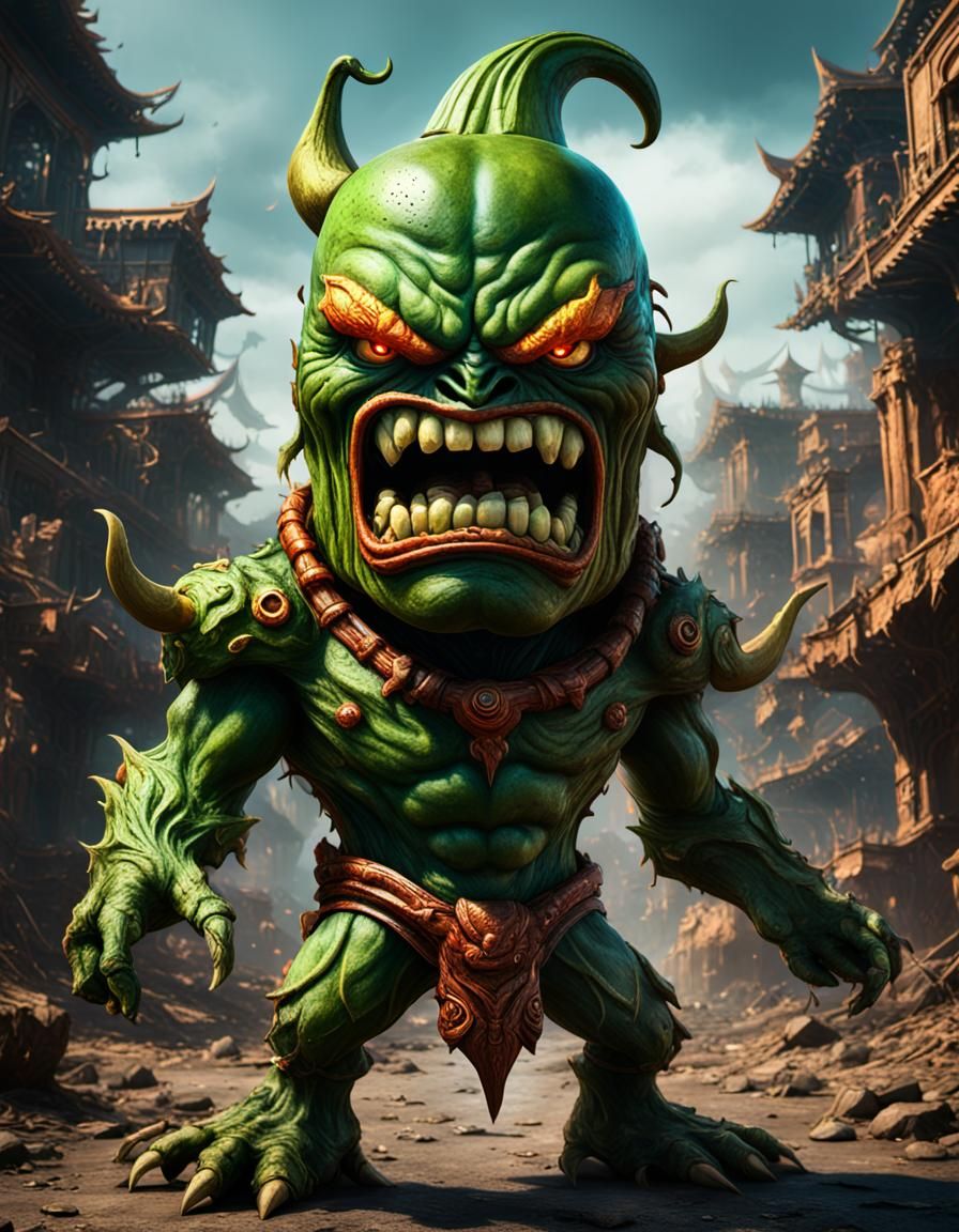 angry jalapeno humanoid