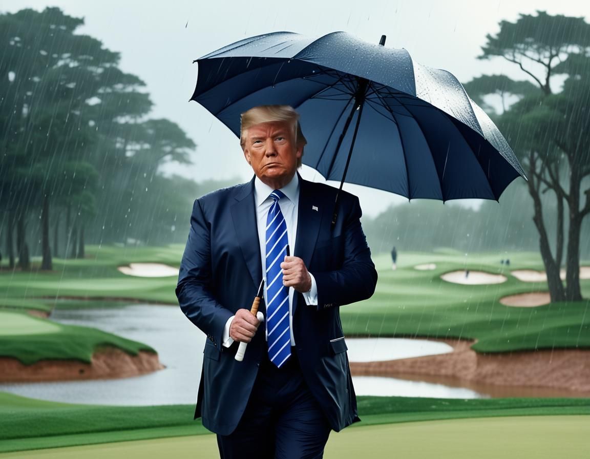 Luxurious Golf Links Under Golden Hour