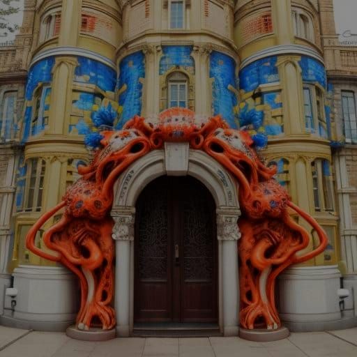 Psychedelic Surrealism in Vibrant Colors, 8K CGI