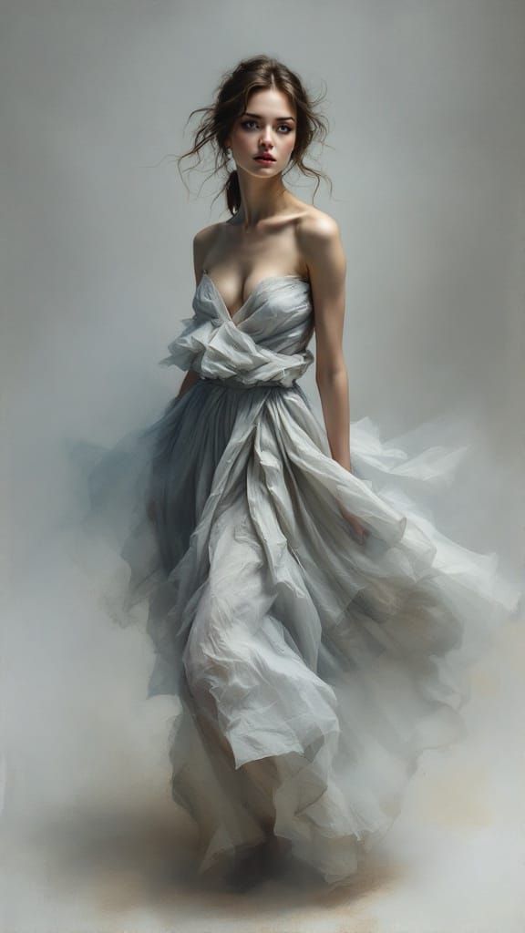 Ethereal Fashion Study in Soft Focus
