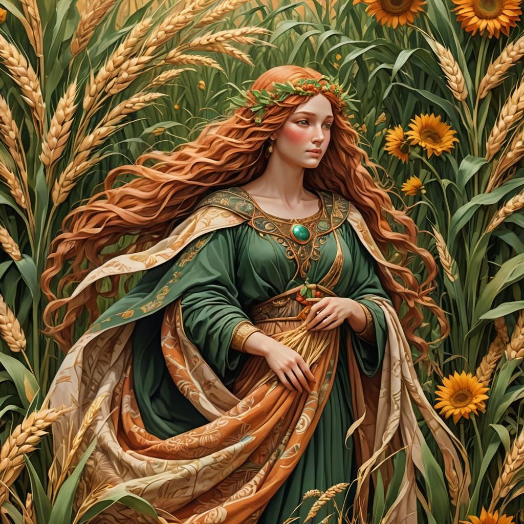 Demeter in Golden Harvest, Anime Style