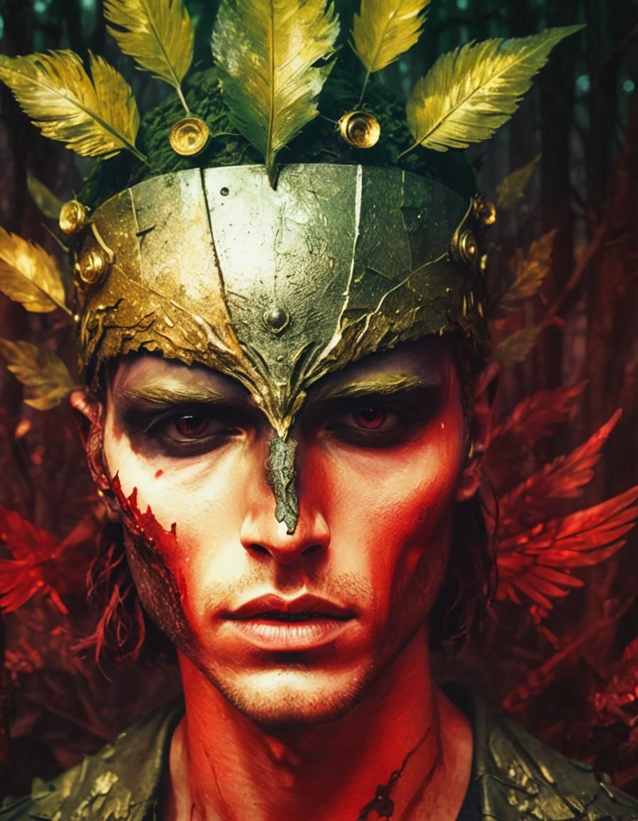 Zephyrus, God of Dawn, in Post-Apocalyptic Ecopunk City