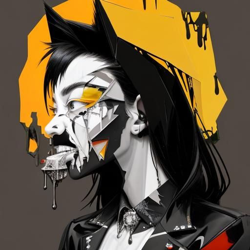 Fragmented Male Face in Surreal Digital Collage