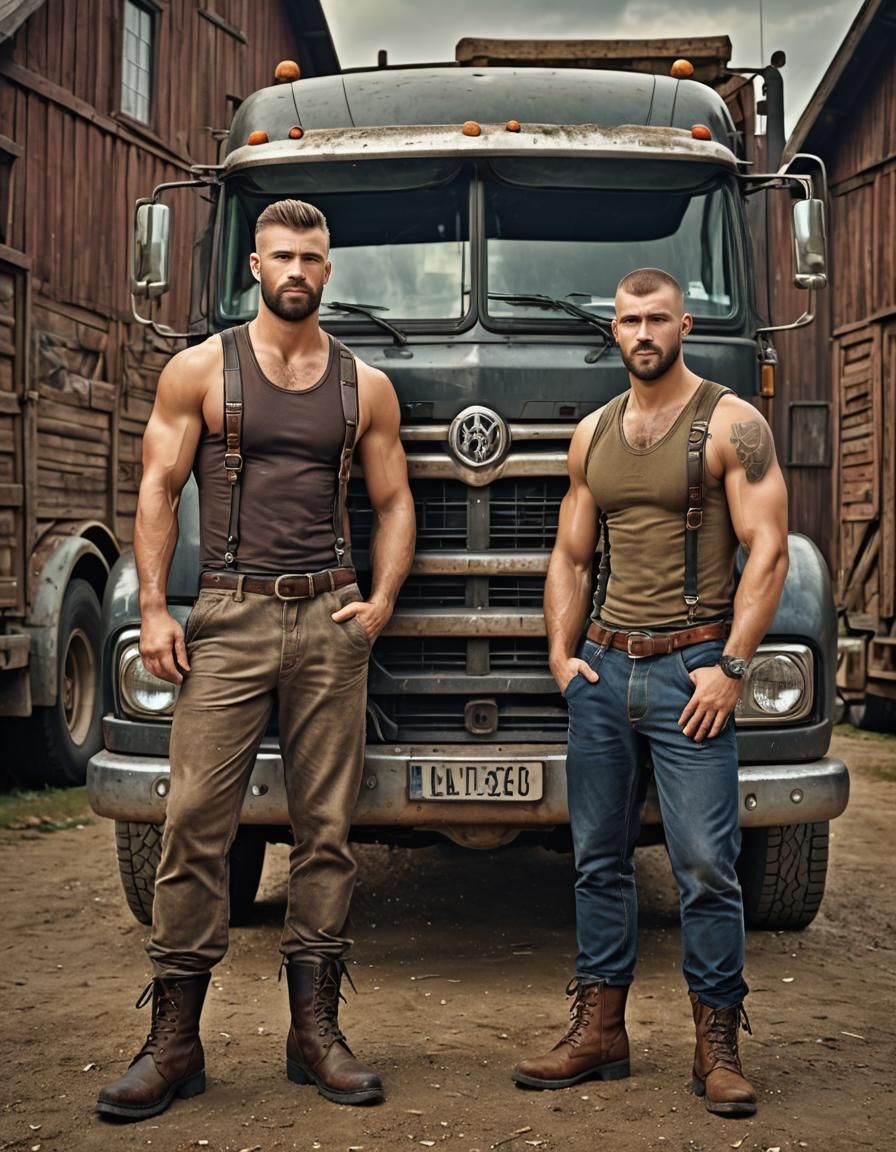 A truck driver and his mate