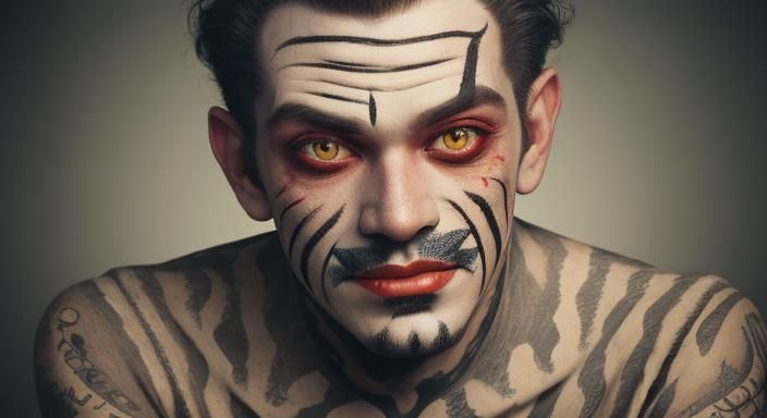 Two Faced Man in Sideshow Photography