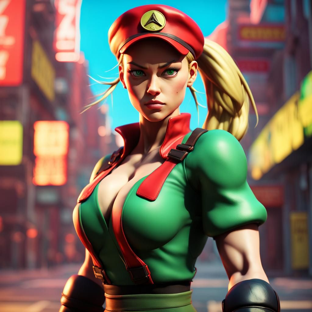 Cammy Street Fighter: 3D Digital Art