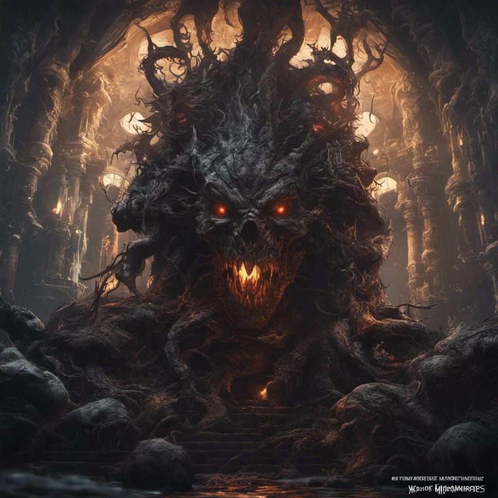 Nightmare Creature in Dark Fantasy Style