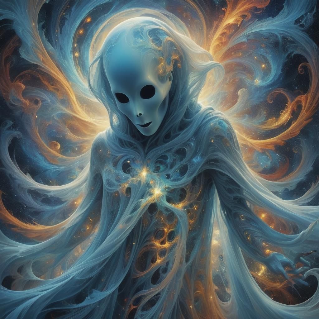 Colorful Surreal Spirits in a Mystical Dream