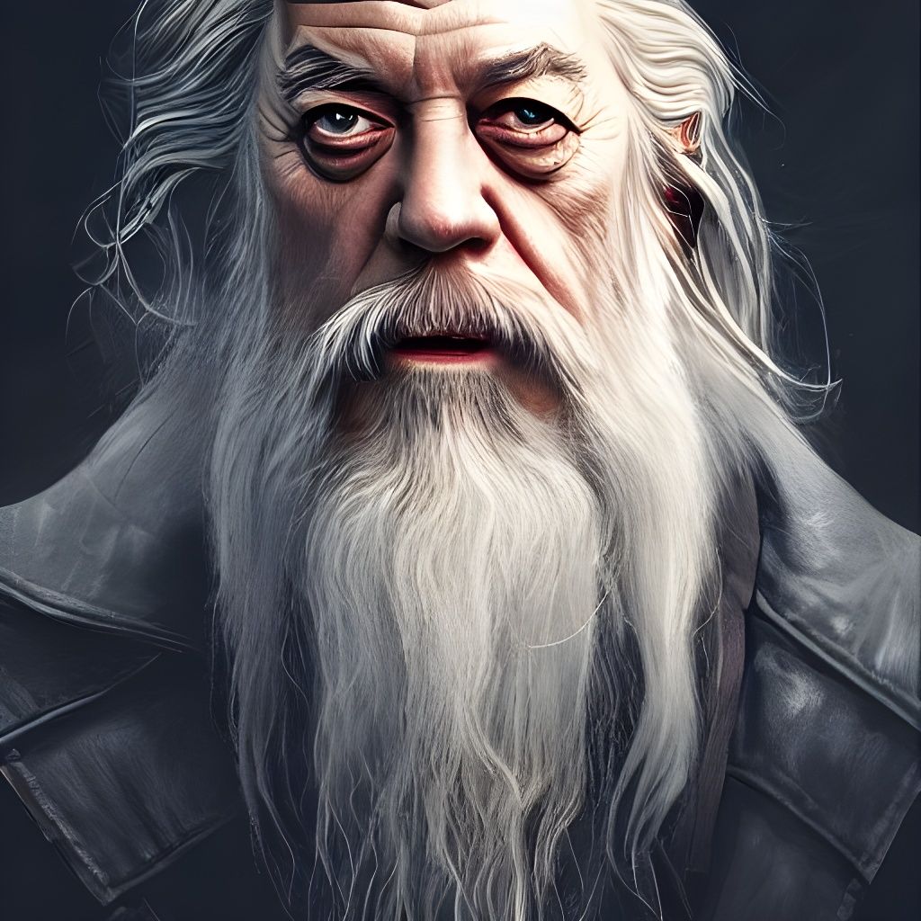 Greasy Gandalf Portrait in Artgerm Style