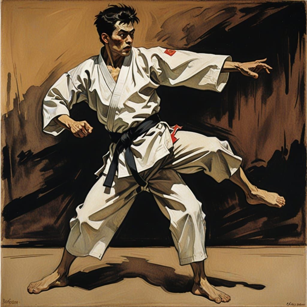 Vampire Karate Action: Evocative Portrait