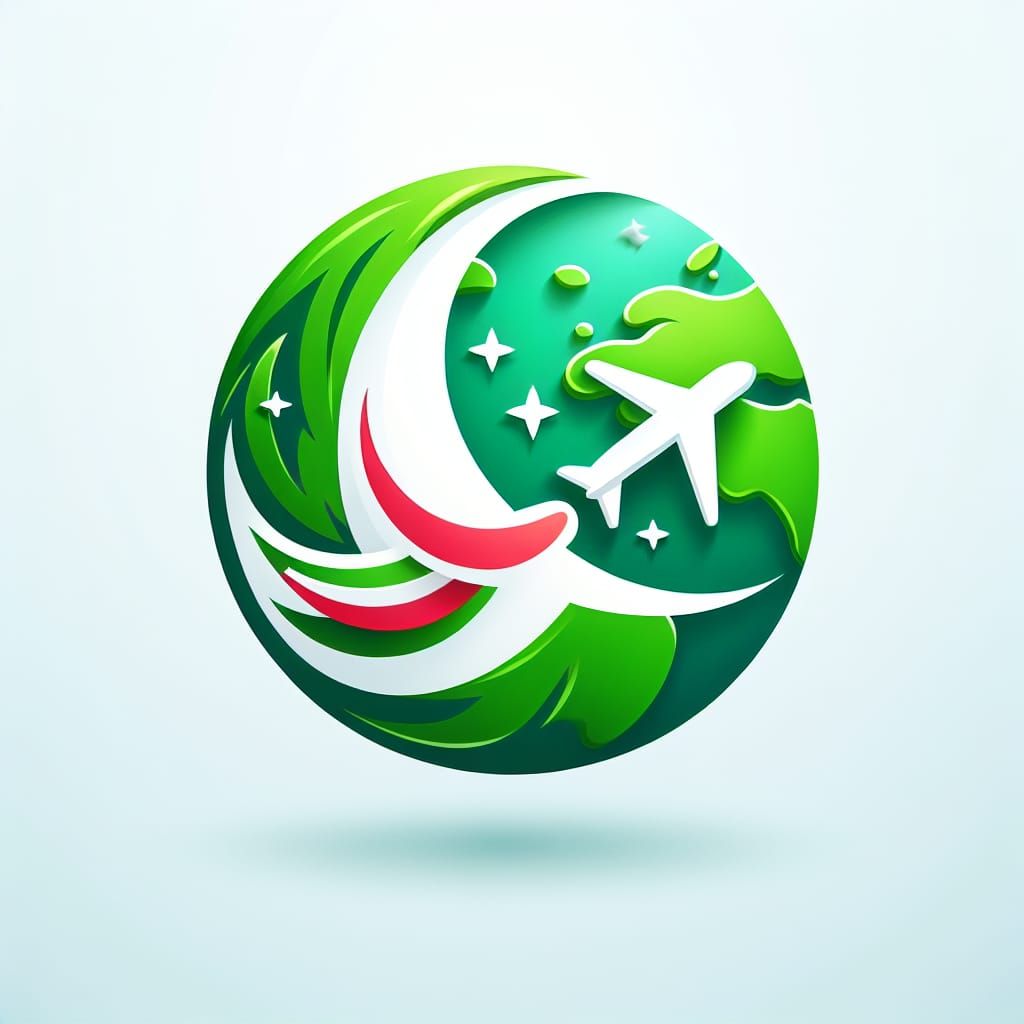 Modern Green Earth Logo for Travel Company