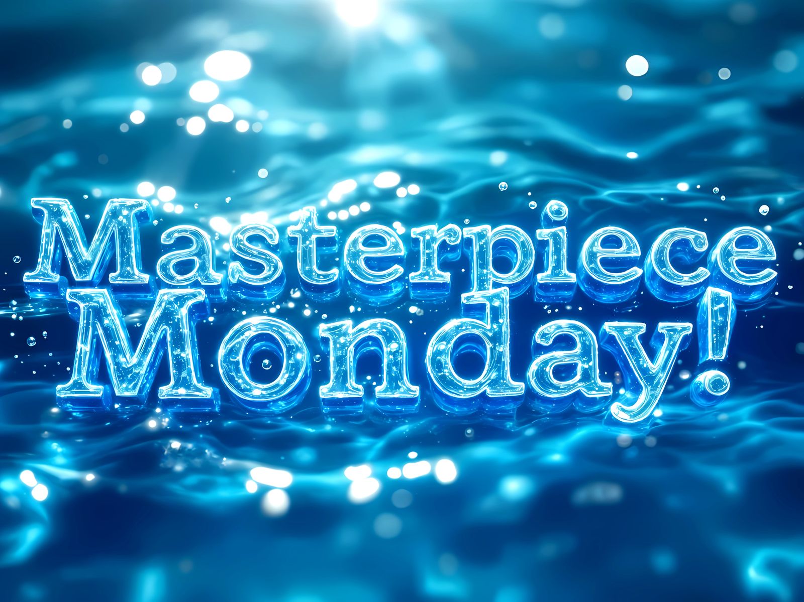 Aqua Crystal Water Words Portrait in Anime Style