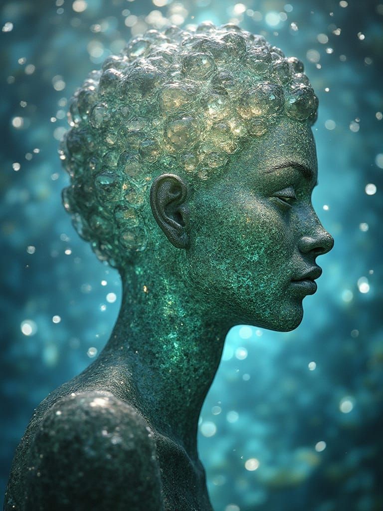 Mystical Artifact from Another Era Sea-Glass Enhanced by Wav...