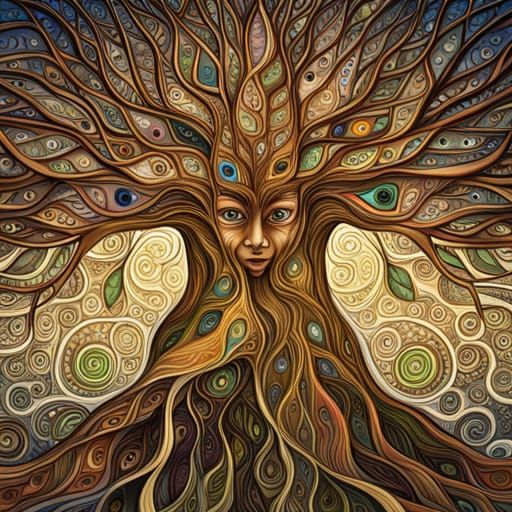 Summer Winter Tree Spirit in High Resolution