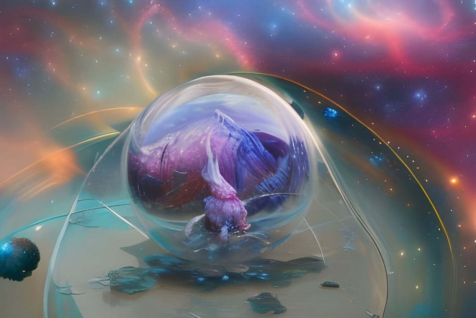 Vibrant Nebula in Deep Space Vista