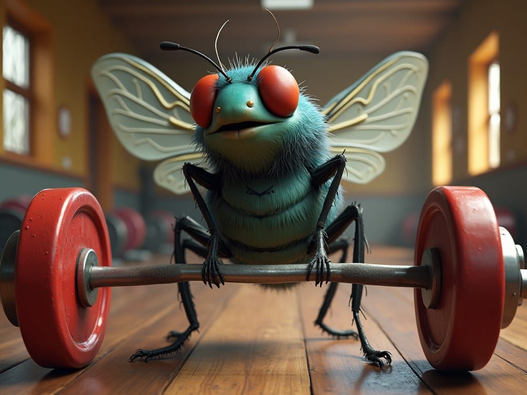 Highly Realistic Gymnasium Interior with a Vibrant Blue-Gree...