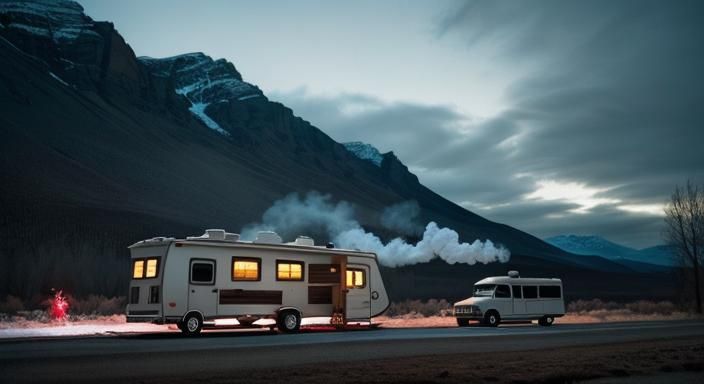 Breaking Bad Elves in Smoky RV Christmas