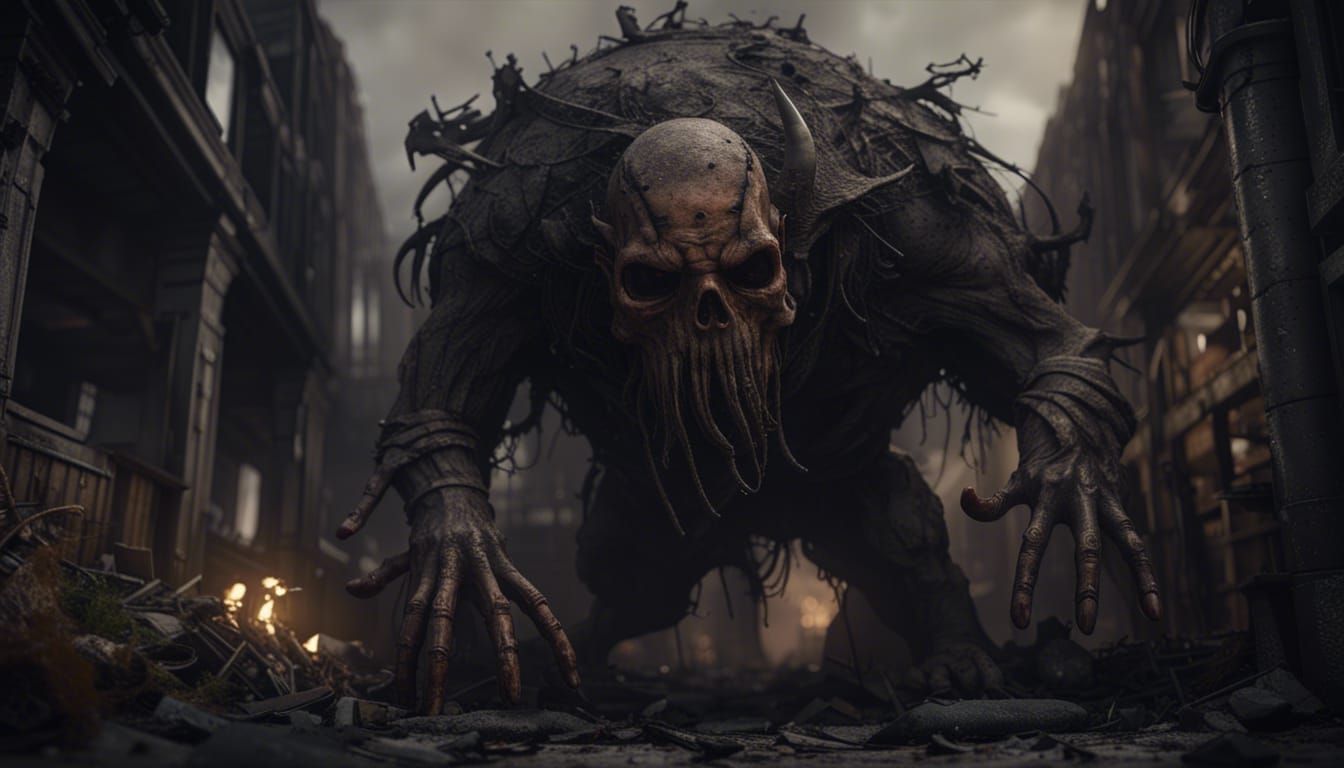 Post-Apocalyptic World Destroyed by Dark Deity