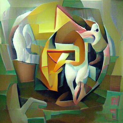 Abstract Cubist Polymorph in Euclidean Style