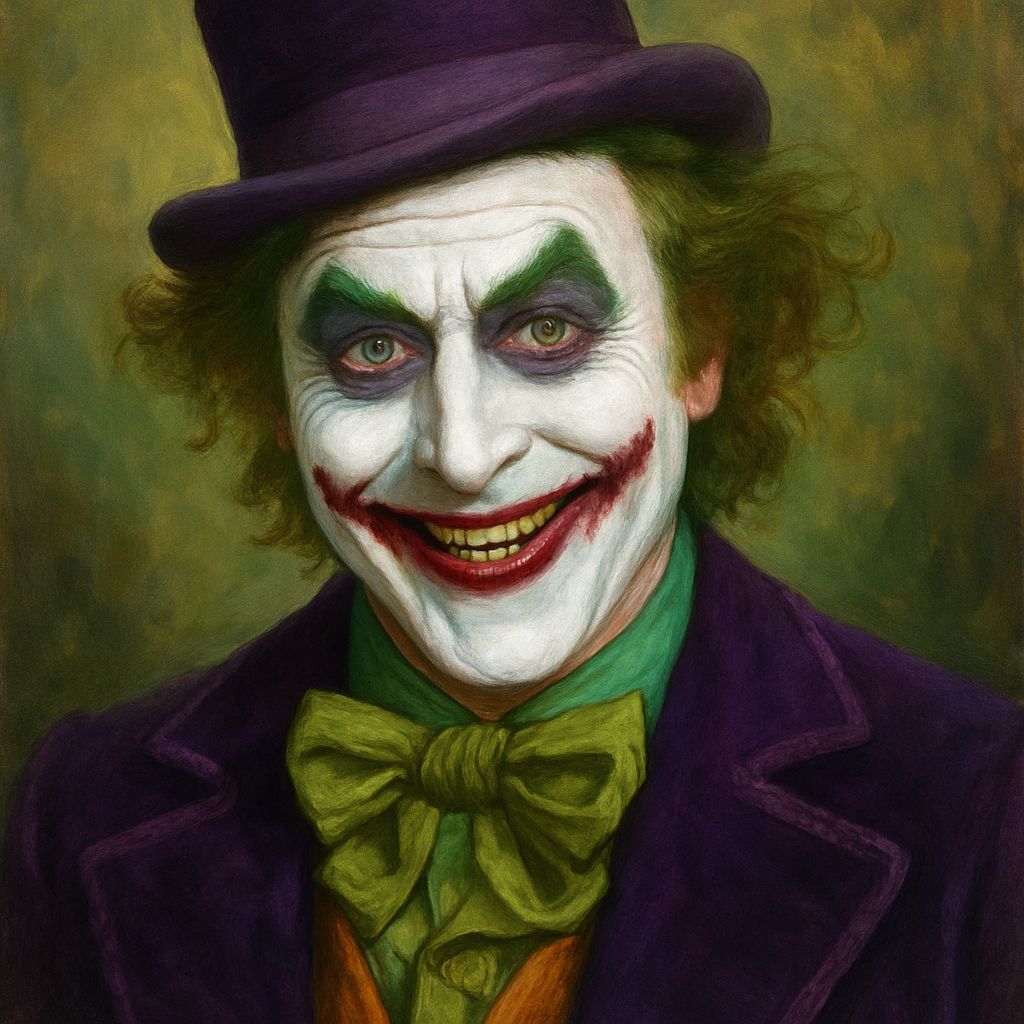 Willie Wonka Joker Fusion: A Darkly Playful Mashup