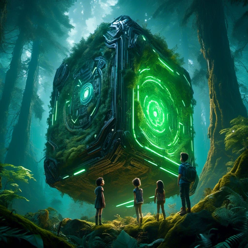 Children Discover Cybernetic Box in Forest