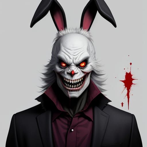 Dark Easter Bunny in Sinister Style