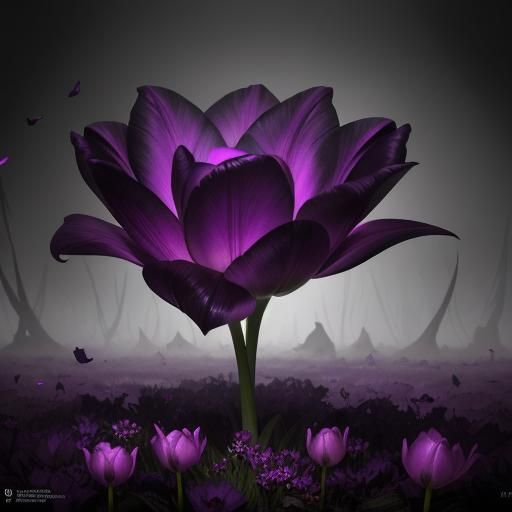 Eerie Phantom Tulip Maestro in Spectral Light