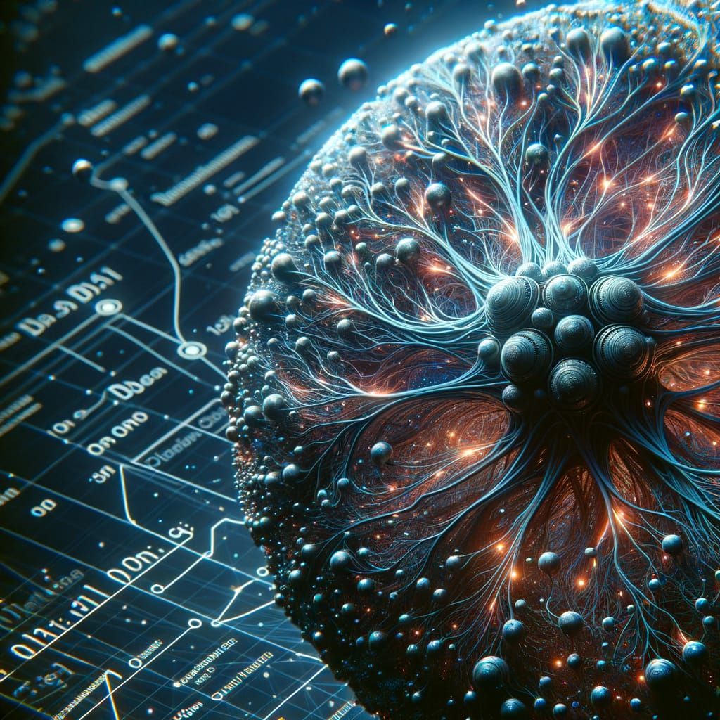 Hyperrealistic Neural Networks Illustration in HDR Style