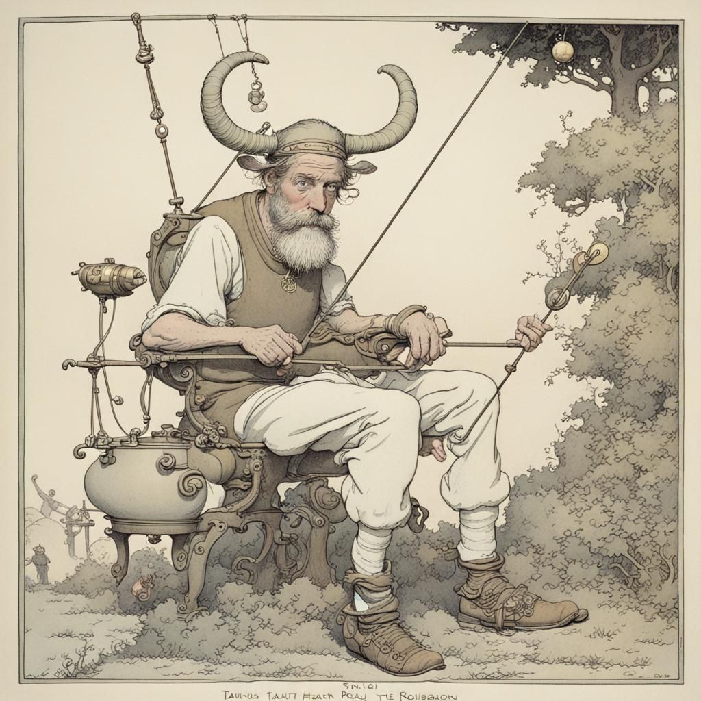Taurus in Heath Robinson Style