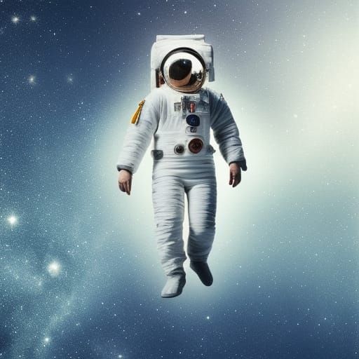 Astronauts Lost in Space: Detailed Composite Photograph