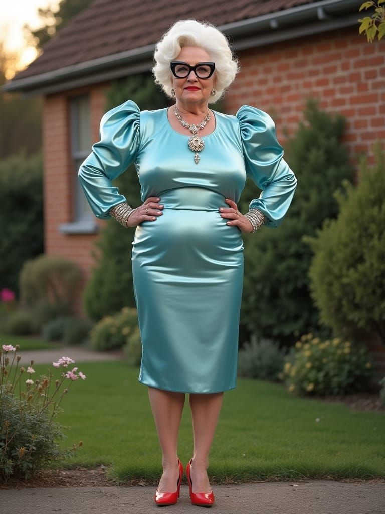 Confident Woman in Vintage Fashion Editorial