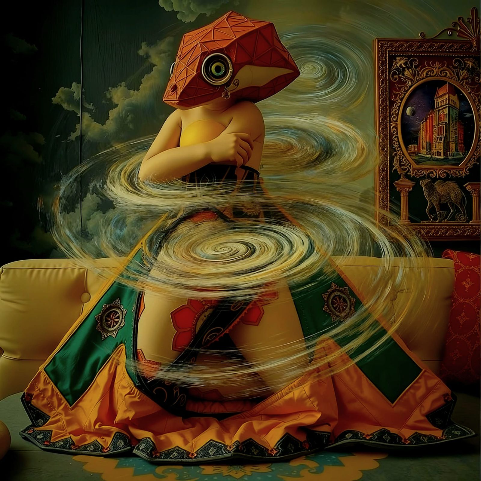 Abstract Swirling Vortex Motion