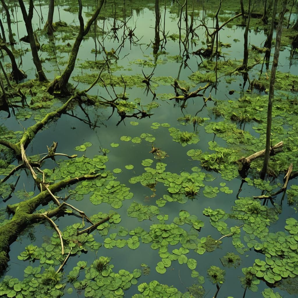 AI Generated Image of a Swamp