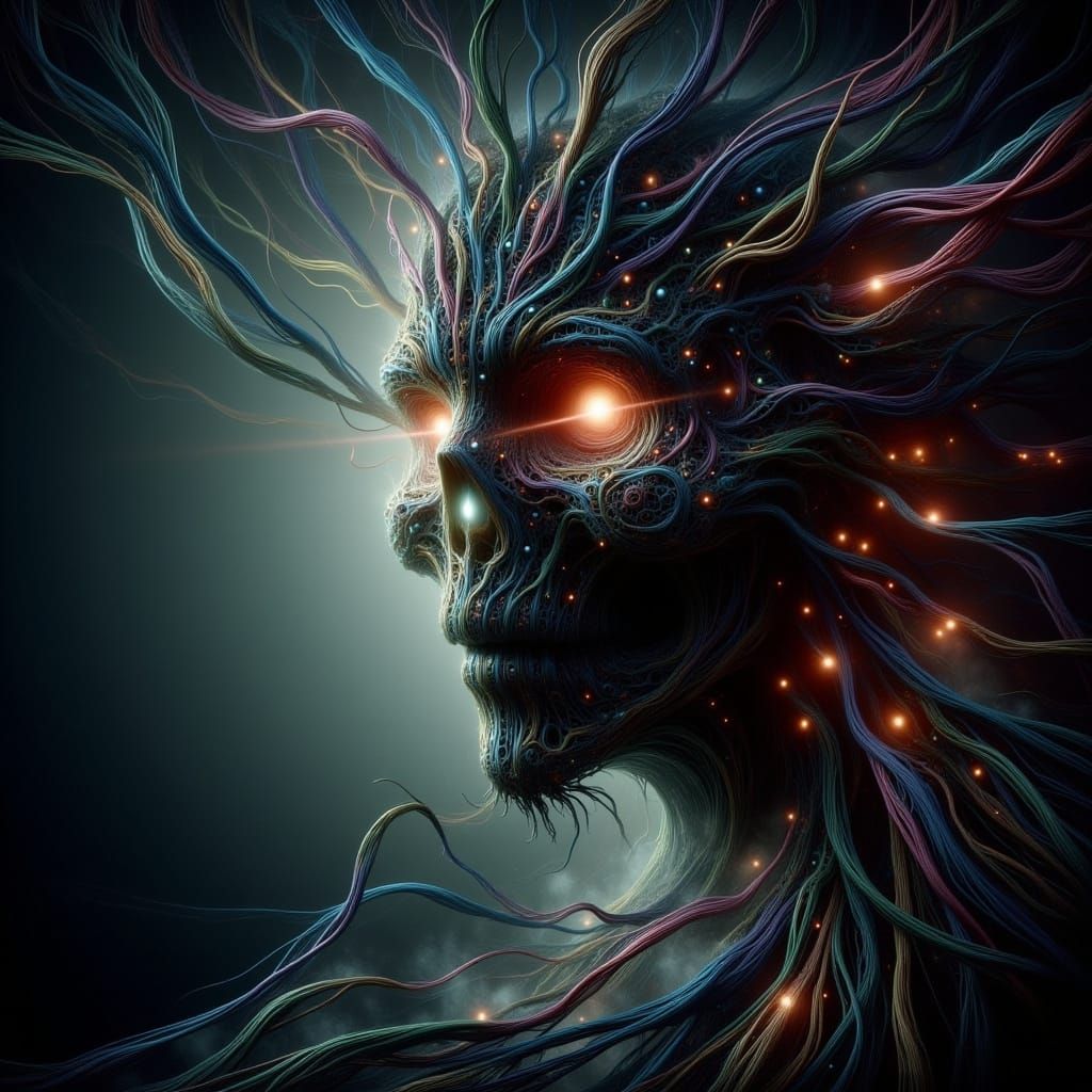 Quantum Fluxus Face of the Night