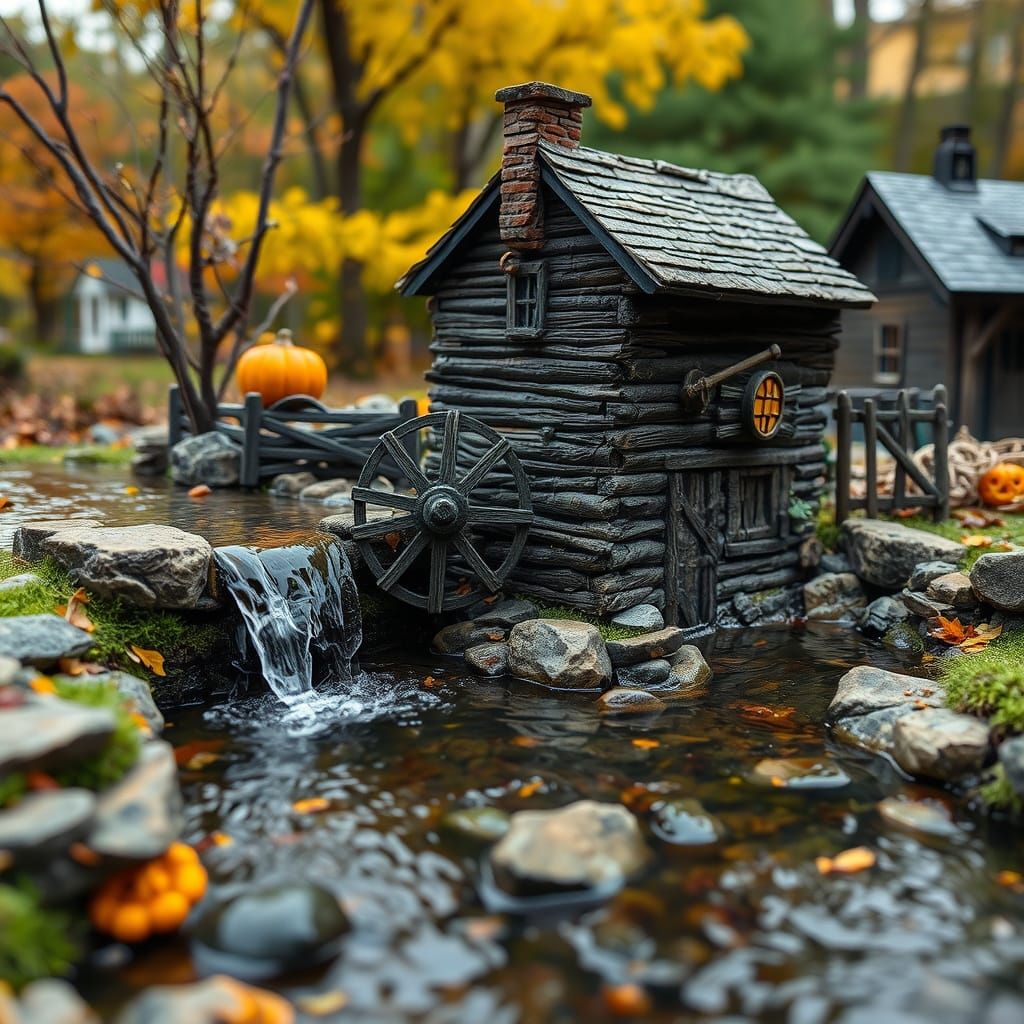 Mysterious New England Mill Haunted by Autumn Magic