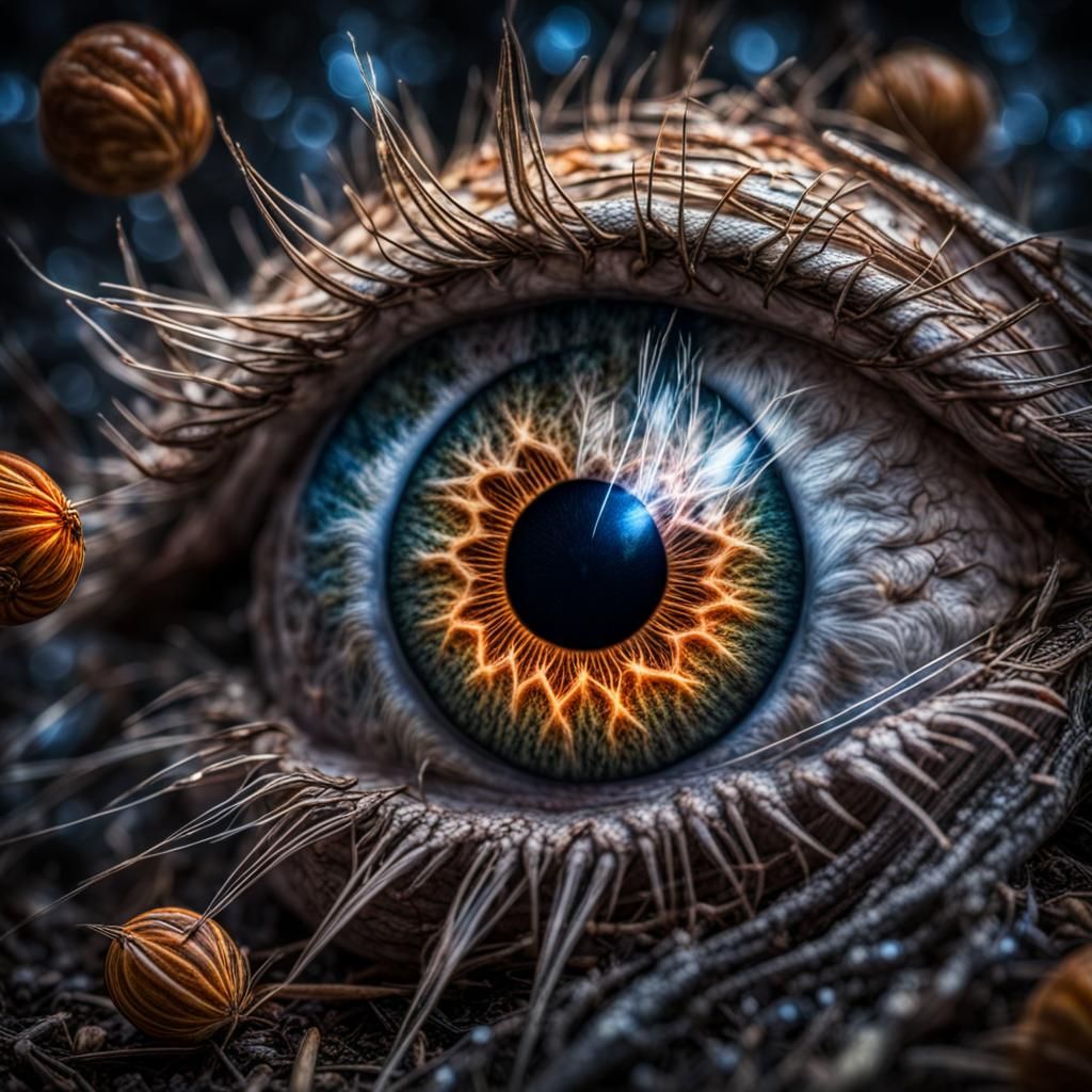 Cosmic Fantasy Seeds in Space, Digital Art