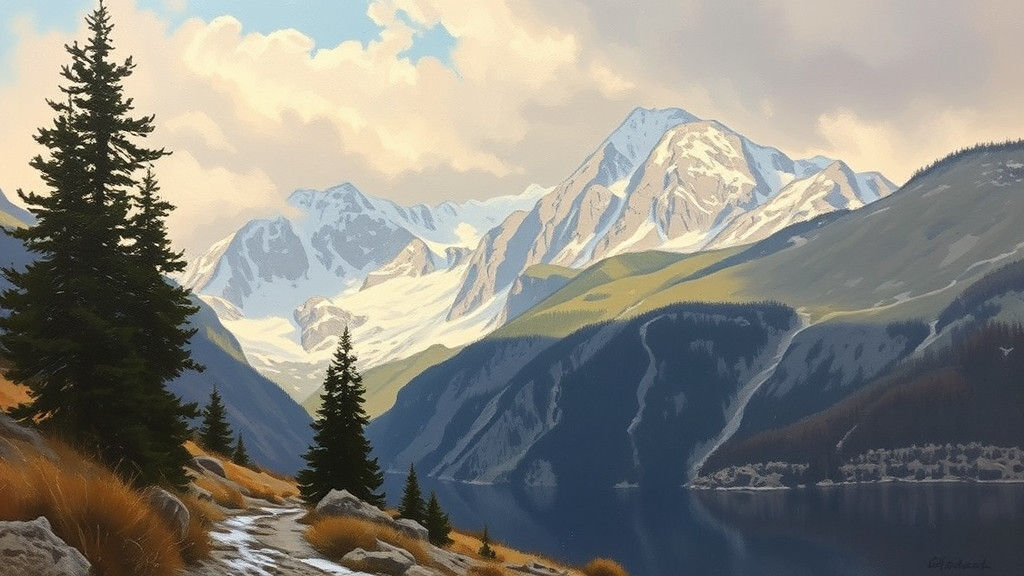 Oil Painting in the Style of James Gurney