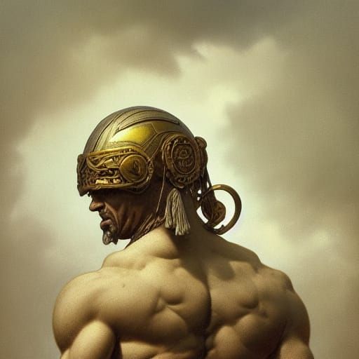 Sinister Roman Sculpture in Art Nouveau Style