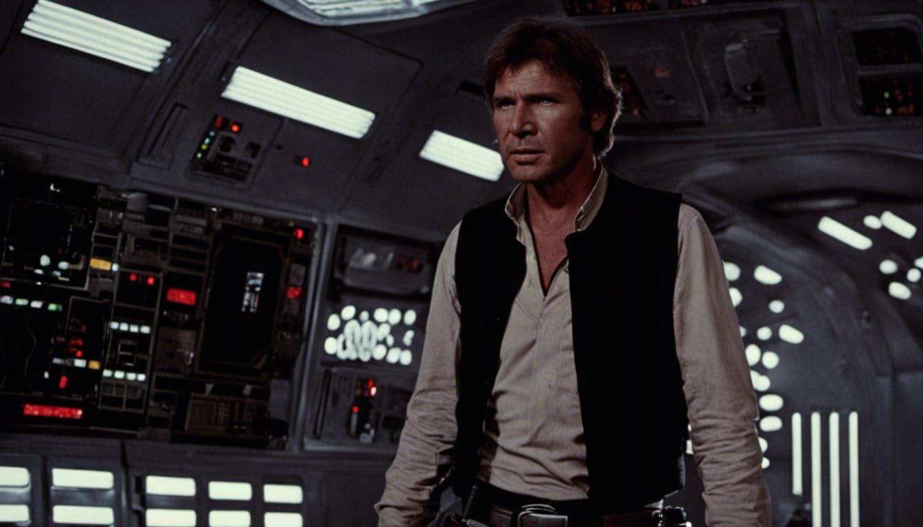 Han Solo as Tim Burton Character: Cinematic Screencap