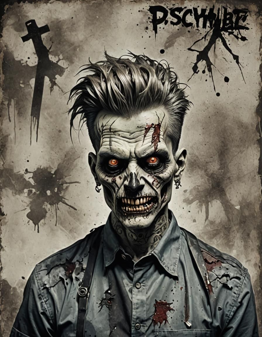 Psycho Zombie Barber Cuts Hair