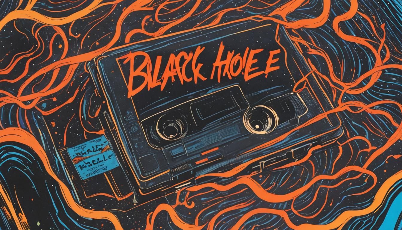 Eerie Comic Book and VHS Tape in Cosmic Storm