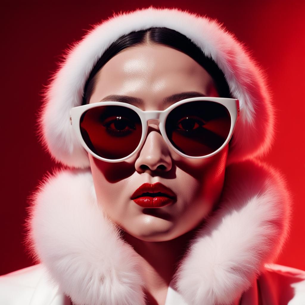 High Fashion Portrait in Futuristic Style